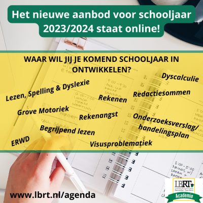 LBRT Academie Aanbod Voor Schooljaar 2023/2024 Online! - LBRT